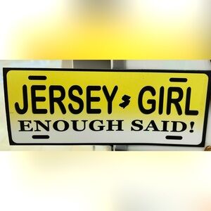 Jersey Girl Enough Said auto car dorm room magnet
